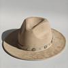 Military Green Suede Hats For Women Hats For Men Cowboy Hat Caps Western Cowboy Belt Bands Fedoras Chapeau Feutre Homme