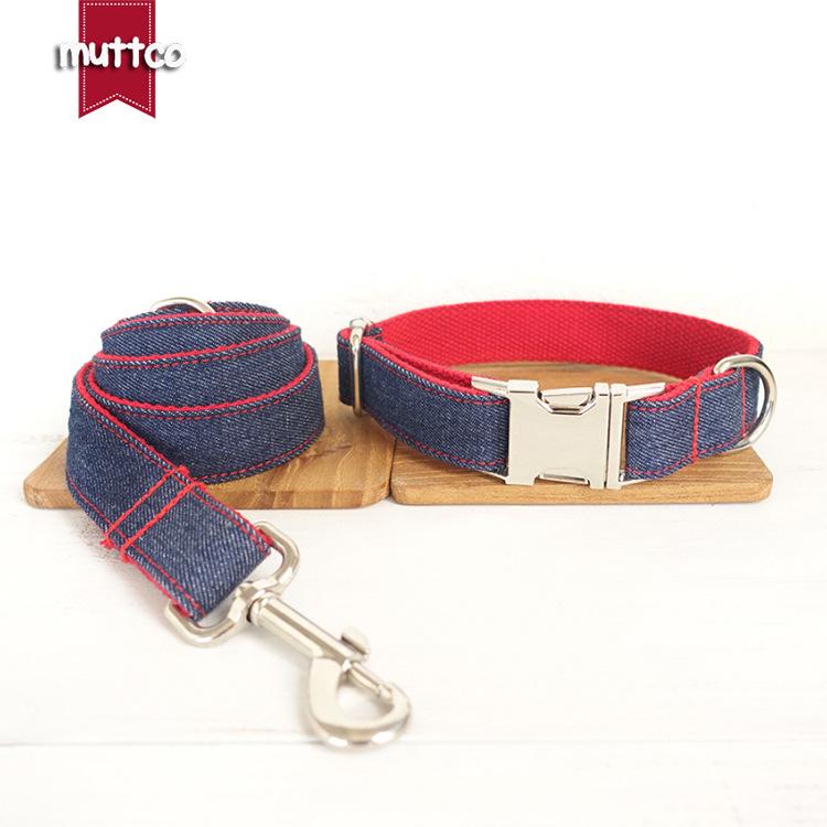 Pet Supplies Dog Collar and Alloy Buckle Leash Set UDC-038 L