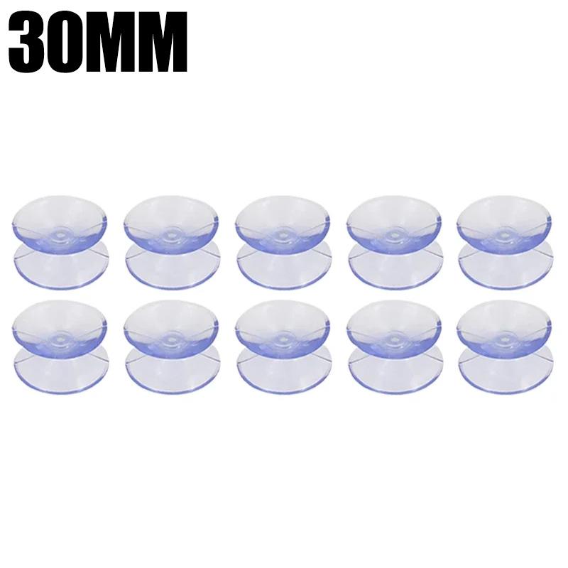 20/30/35mm Clear Double Sided Suction Cup Oxygen Tube Fixed Sucker Pads Glass Car Window Home Kitchen Table Top Spacer Holder