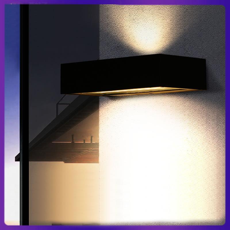 Solar wall lamp outdoor Up & Down glowing wall lights Modern Garden corridor Terrace Human body induction IP54 Waterproof Lighti