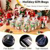 50pcs Bags Gifts Packaging Pouches Plastic With Wire Ties Clear Cellophane Gift Bag OPP Flat Bottom Gusset