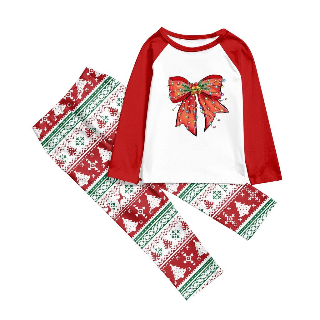 Christmas Day  Prints Family Matching Long Sleeve Tops+Pants Set Family Matching Sets