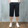 Summer tooling cropped pants, thin loose shorts, men's multi-pocket medium pants, casual sports cropped pants, men's
