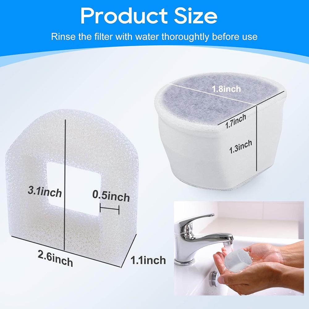Pet Drinking Fountain Filter Cartridge Compatible with PetSafe Cat Fountain