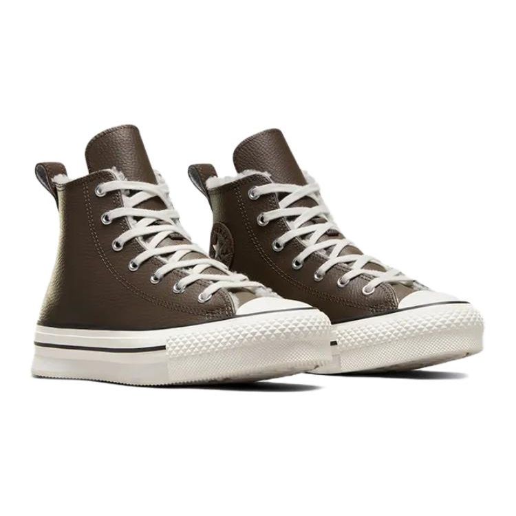 Converse All Star Comfortable Casual High Top Kids Skate Shoes Kids Sneakers Brown A07956C