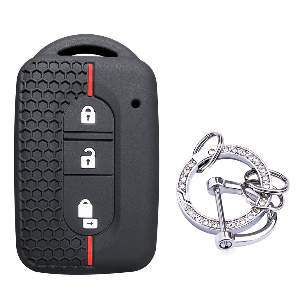 For Nissan Tiida Silicone Key Holder Keychain for Nissan NV200 Pathfinder R51 Qashqai G10 Key Car Accessories Case Cover Shell