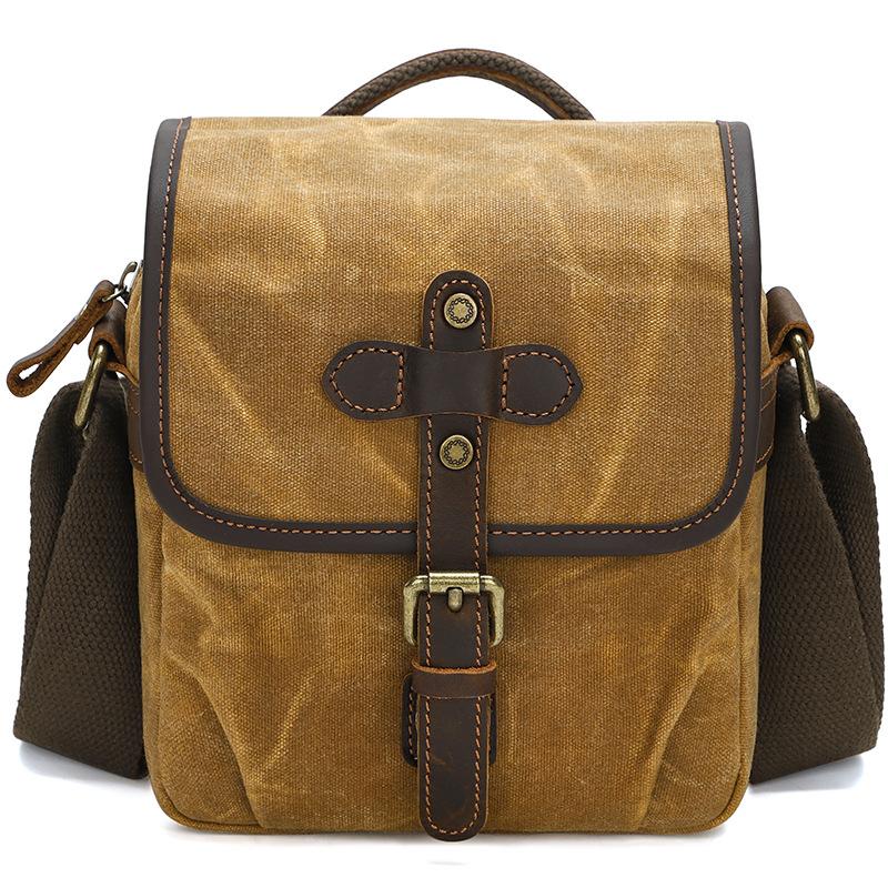 Canvas Shoulder Camera Bag DSLR Digital Bag Photography Bag Going Out Casual Lens Bag Wear-resistant Messenger Bag