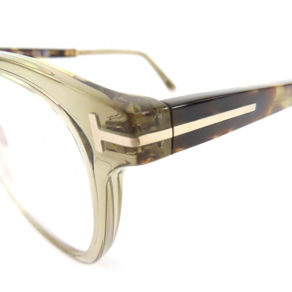 Great TOM FORD Glasses Tortoiseshell Pattern Wellington Clearbrown mens TF5890-B Used