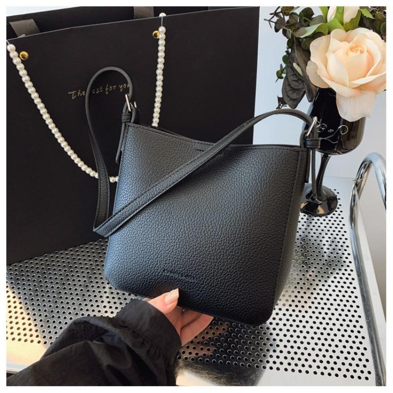 Tasche Damen Frühling und Sommer 2025 neu Litschi-Muster große Kapazität Kinder- und Mutter-Eimer-Tasche modisch vielseitig Einzel Schulter Crossbody