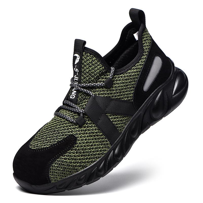 Дышащая рабочая обувь. Мужские защитные ботинки. Противопрокольная защитная обувь — фото 7