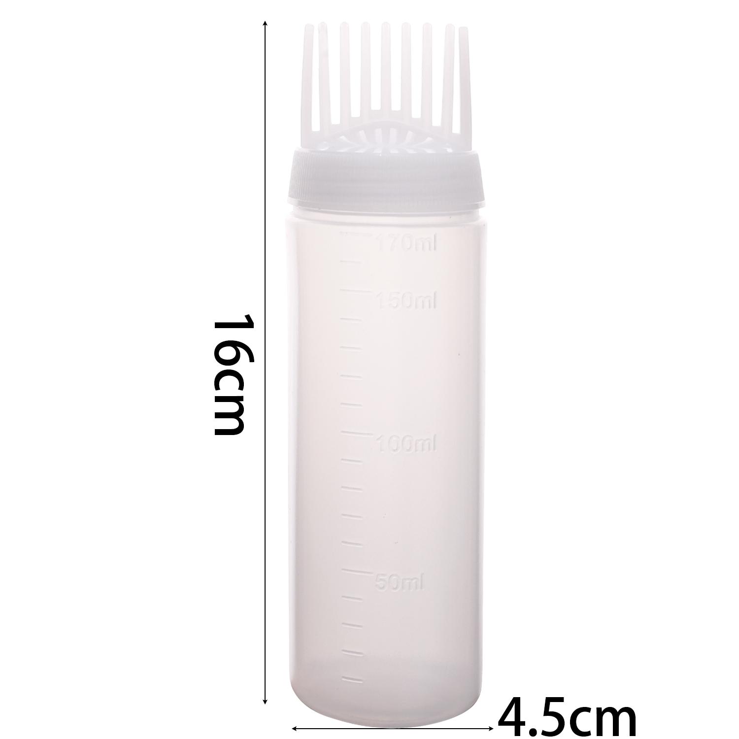 

1/3pcs Salon Hair Oil Applicator Bottle Applicator Bottles Comb Professional Plastic Hairdressing Dyeing Styling Coloring Tools