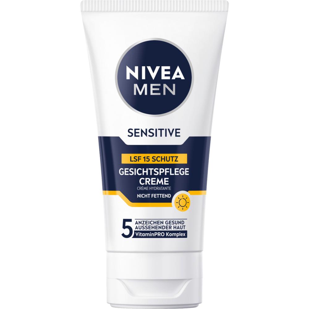 Nivea NIVEA Men Face Cream Sensitive SPF 15, 75ml
