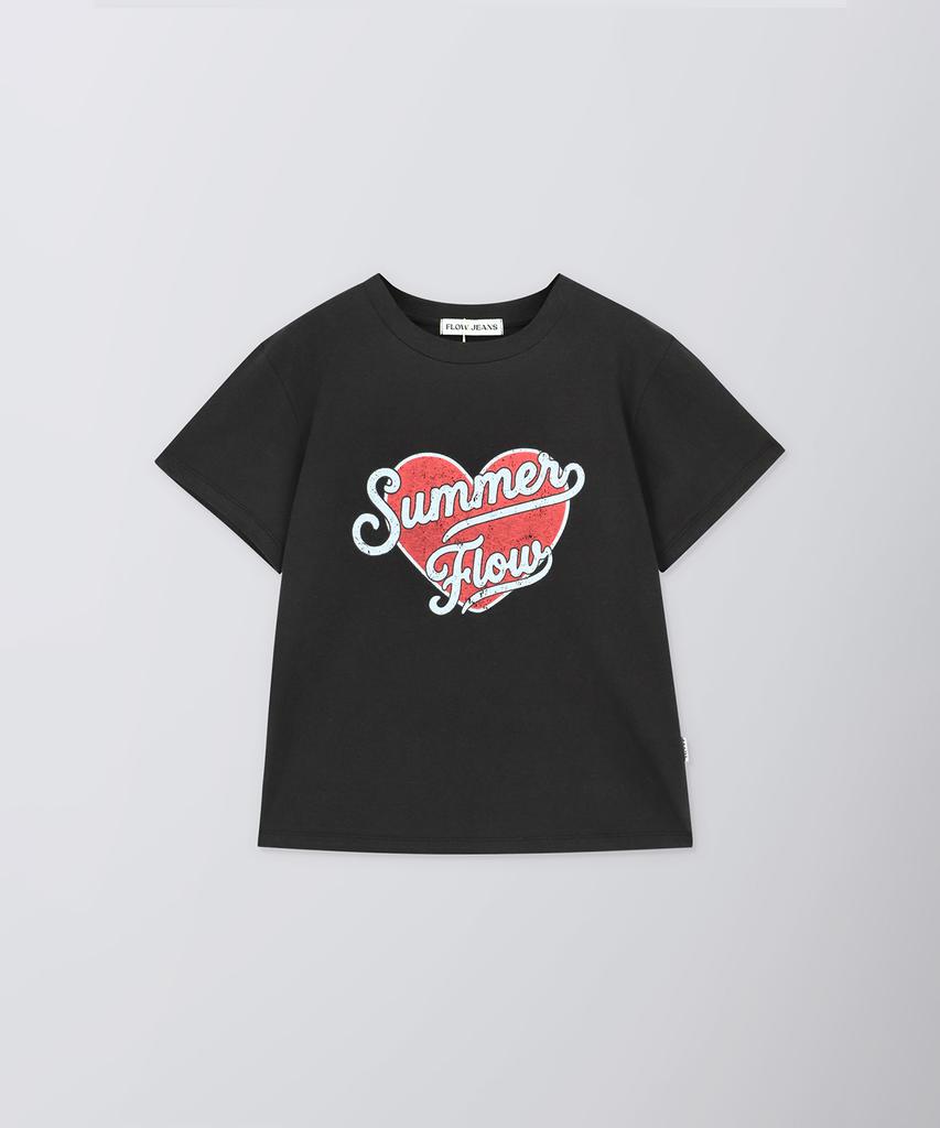 Peulloujin Vintage Heart Graphic T-Shirt_2Color_Ffd2Ts002