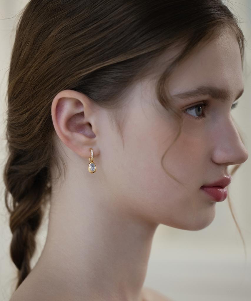 Tatiana Duraline Dangle Hoop Earrings Ec3214