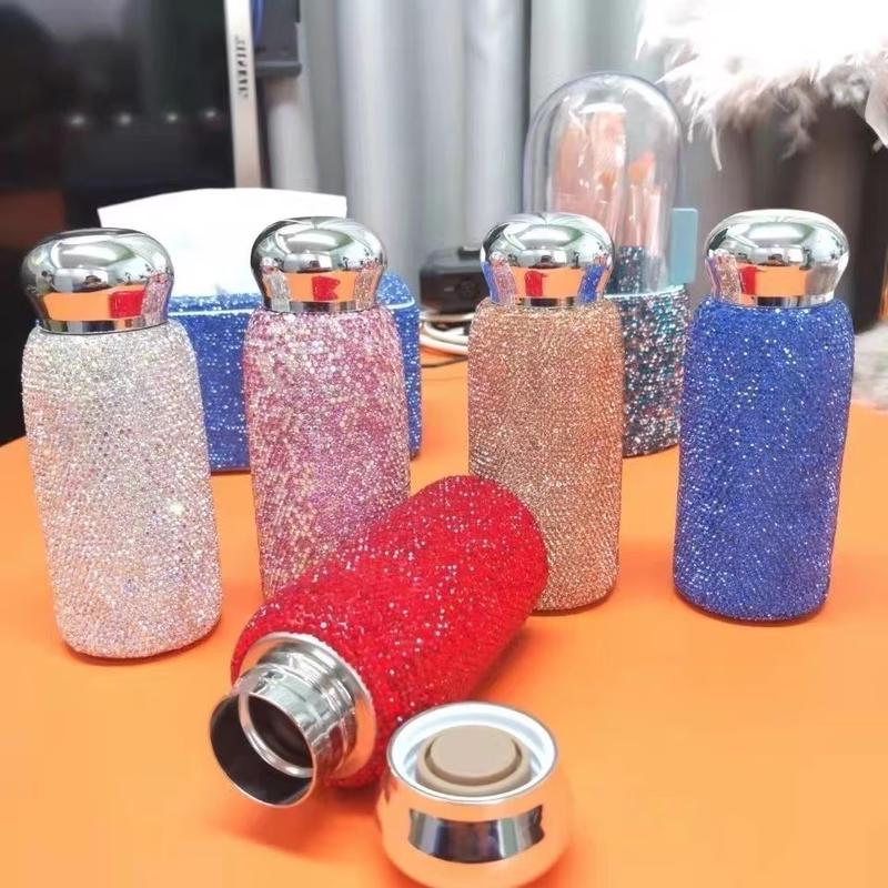 Diamond-Studded Starry Sky Insulated Stainless Steel Mug