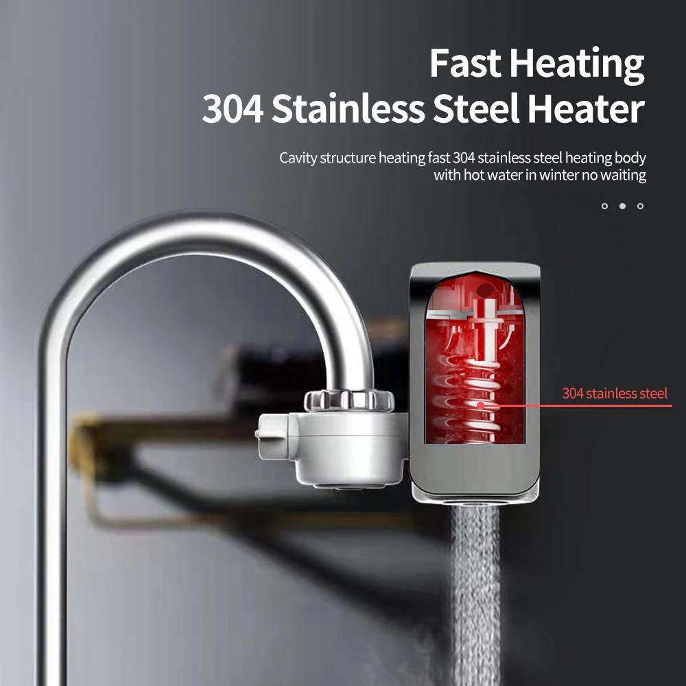 Electric Water Heater Tap Instant Hot Water Faucet Heater Cold Heating Faucet Tankless Instantaneous Water Heater