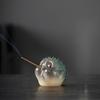 Pufferfish Incense Stick Holder Resin Globefish Tea Pet Figurine Incense Burner Home Office Tea Room Table Decoration Ornament