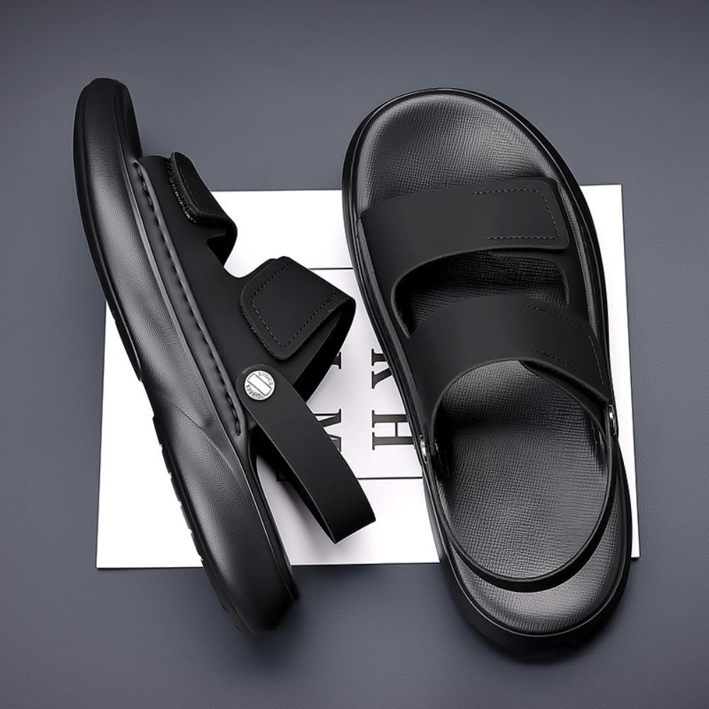 Fashion Sandals for Men 2025 New Summer Breathable Soft Bottom Casual Anti Slip Wear Beach Shoes Dual Purpose Driving Slippers Sandals