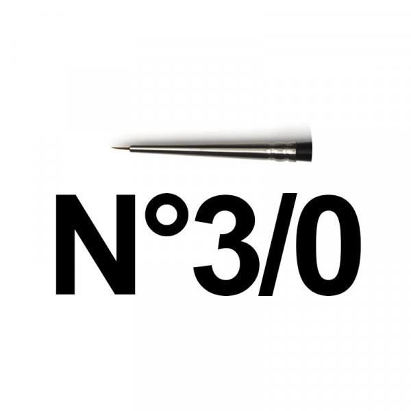 Pinceau Rond - Raphaël - Kolinsky S - Série 8404 - Précision - Martre - n°3/0