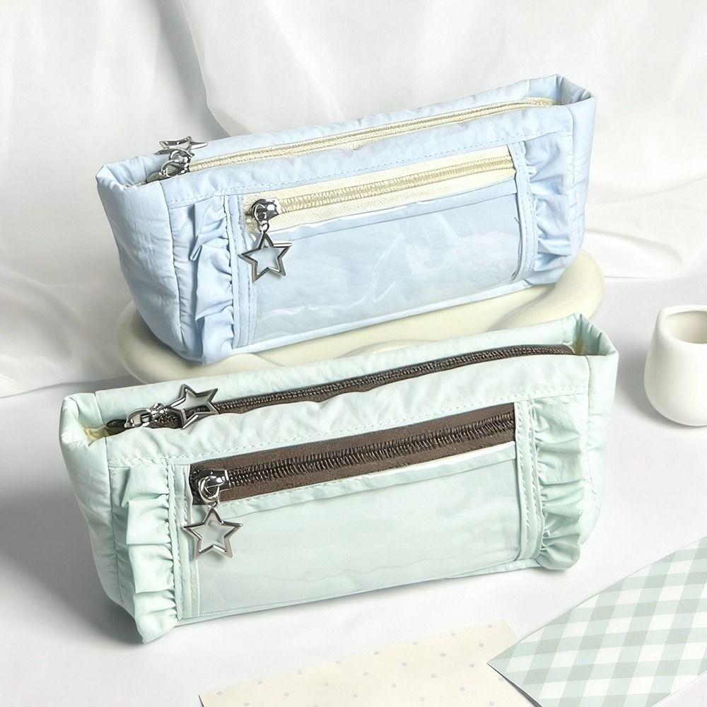 Cute Pencil Case Large Capacity Makeup Bag Trendy Zipper Stationery Pouch  Children