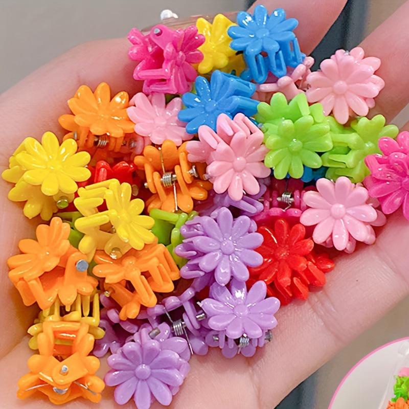 Mini Candy Color Cartoon Hair Clips: DIY Styling Accessories, Small Plastic Claw Clips