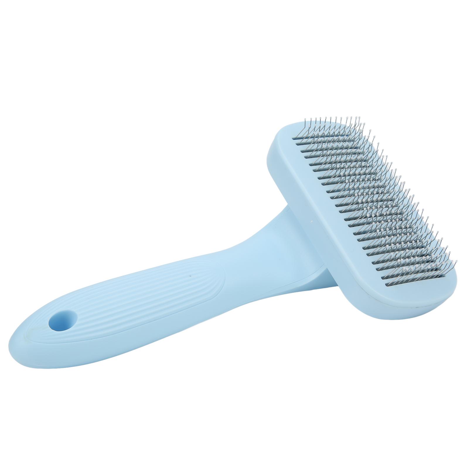 

Самоочищающаяся пуходерка для собак, расческа с иглами для домашних животных, удаление колтунов одним нажатием, линька для собак