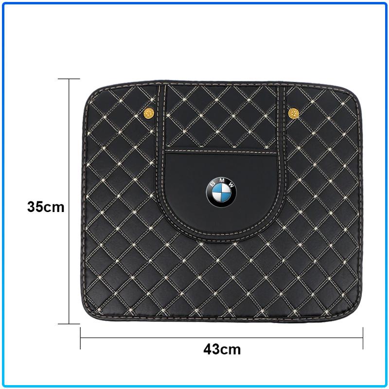 Car Anti-kick Pad Interior Pu Leather Auto Seat Back Protector Pads For BMW M Performance 1 3 5 7 Series M3 M4 M5 M6 X1 X3 X5 X6 X7 E30 E34 E36 E39 E4