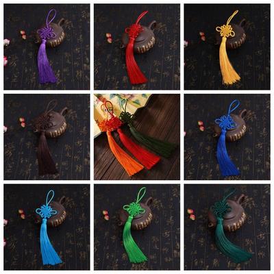 Small Size Chinese Knot Tassel Traditional DIY Handmade Chinese Knot Pendant Chinese Style Polyester Gift Box Pendant Home Decor