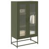 VidaXL Highboard Olive Green 68x39x123 Cm Steel 853360