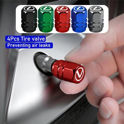 Car Wheel Tire Valve Stem Cover Dustproof Cap Accessories For LS LC RZ IS350 ES300 GS350 CT200h GX460 LX570 RX500h NX300