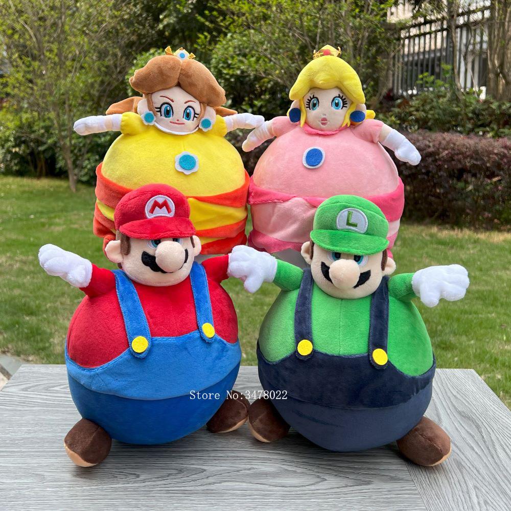 Super Mario Bros Wonder Plüschtier Set Weiche Kuscheltiere mit Mario Luigi Peach Und Daisy Perfektes Weihnachtsgeschenk