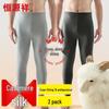 Hengyuanxiang Men's 2-Pack Thermal Cashmere Silk Blend Underwear Bottoms