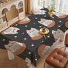 Cute Cartoon (Dinosaur/Cat/Rabbit) Elegant Rectangle Tablecloth - Easy Care For Weddings, Banquets & Formal Events