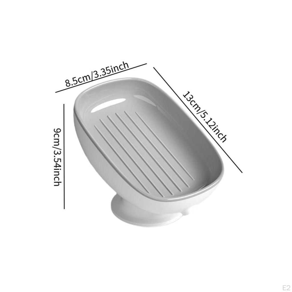 Self Draining Soap Cleaning Non Slip Vanity Tray Not Punched Fast Drying Storage Box for Kitchen