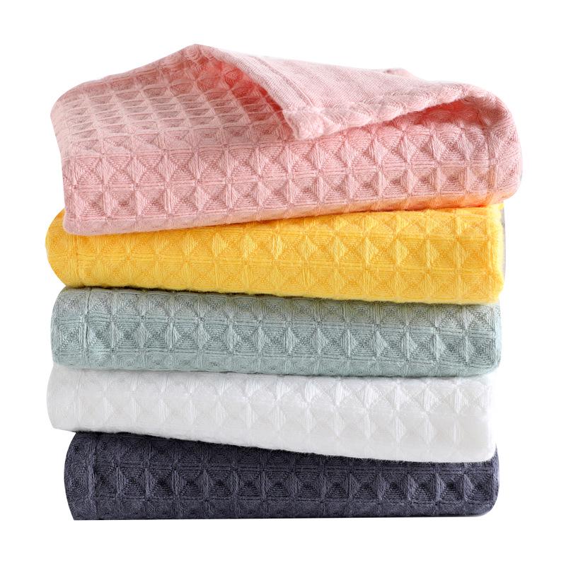 Luxurious Japanese Long-Staple Cotton Waffle Towel: Absorbent, Skin-Friendly, Zero Shedding Face Towel