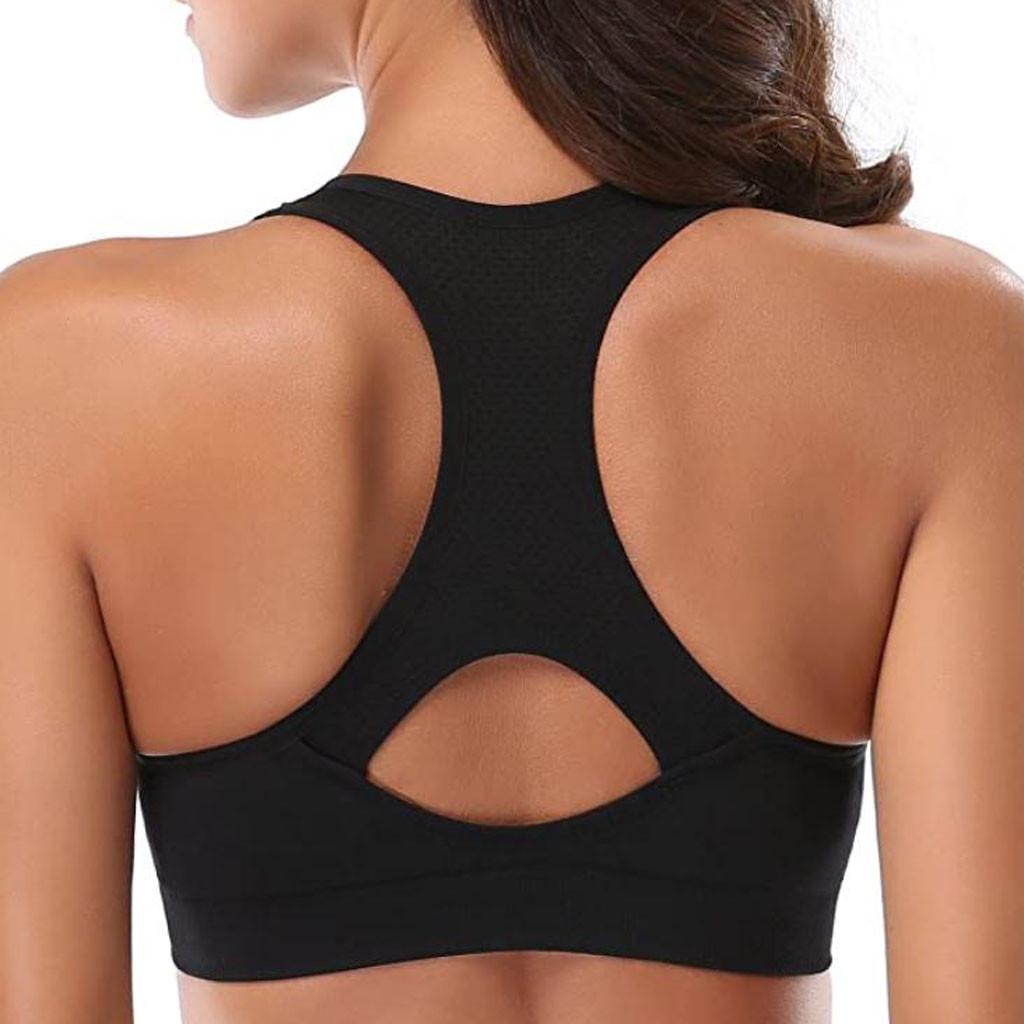 5PC Women Racerback Sports Bras - High Workout Activewear Bra