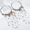 Exaggerated Multi-Layered Tassel Pendant Necklace With Moon Star Sun And Full Diamond Design For Women In Boho Style