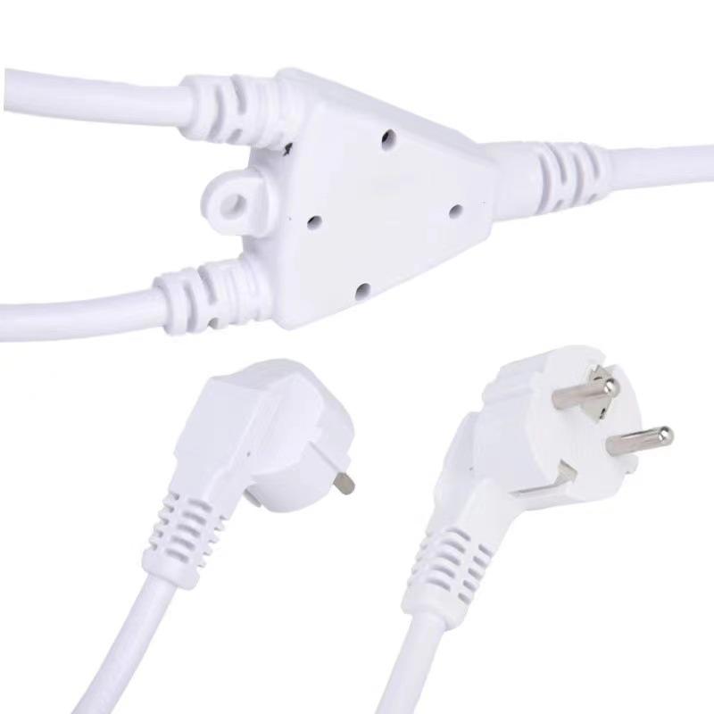 

European VDE Y-Type Power Cord: Eco-Friendly, Flame-Retardant AC Extension with European Plug Three-prong wire