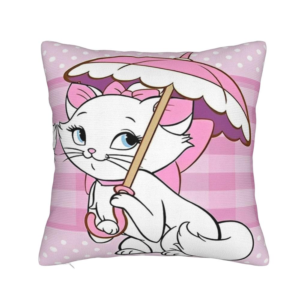 Marie Katze Cartoon Kissenbezug Polyester Kissenbezug Dekorativ Kissenhülle Zuhause Dropshipping 45*45cm