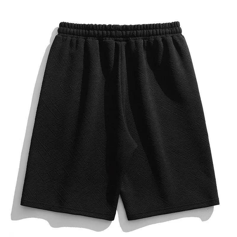 Men's Summer Casual Sports Shorts Youth Solid-Color Minimalist Cropped Pants