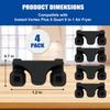 Air Fryer Rubber Bumpers, 4 Packs Replacement Parts for Tant Vortex Gourmia Cosori and Other Air Fryers, Air Fryer Accessories Silicone Protective