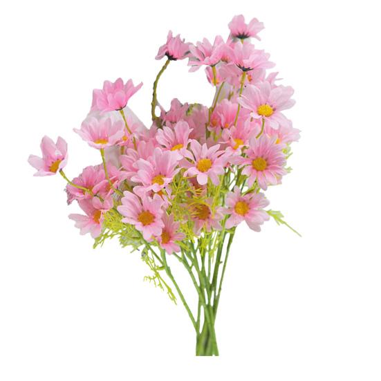 Artificial Flowers UV Resistant Fake Wildflowers with Stem for Indoor Outdoor Porch Patio