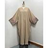 F453 Foreign Trade Cross-border E-COMMERCE Independent Station Arabic Embroidery Embroidered Robe Fashion Outer Wear Abaya Robe