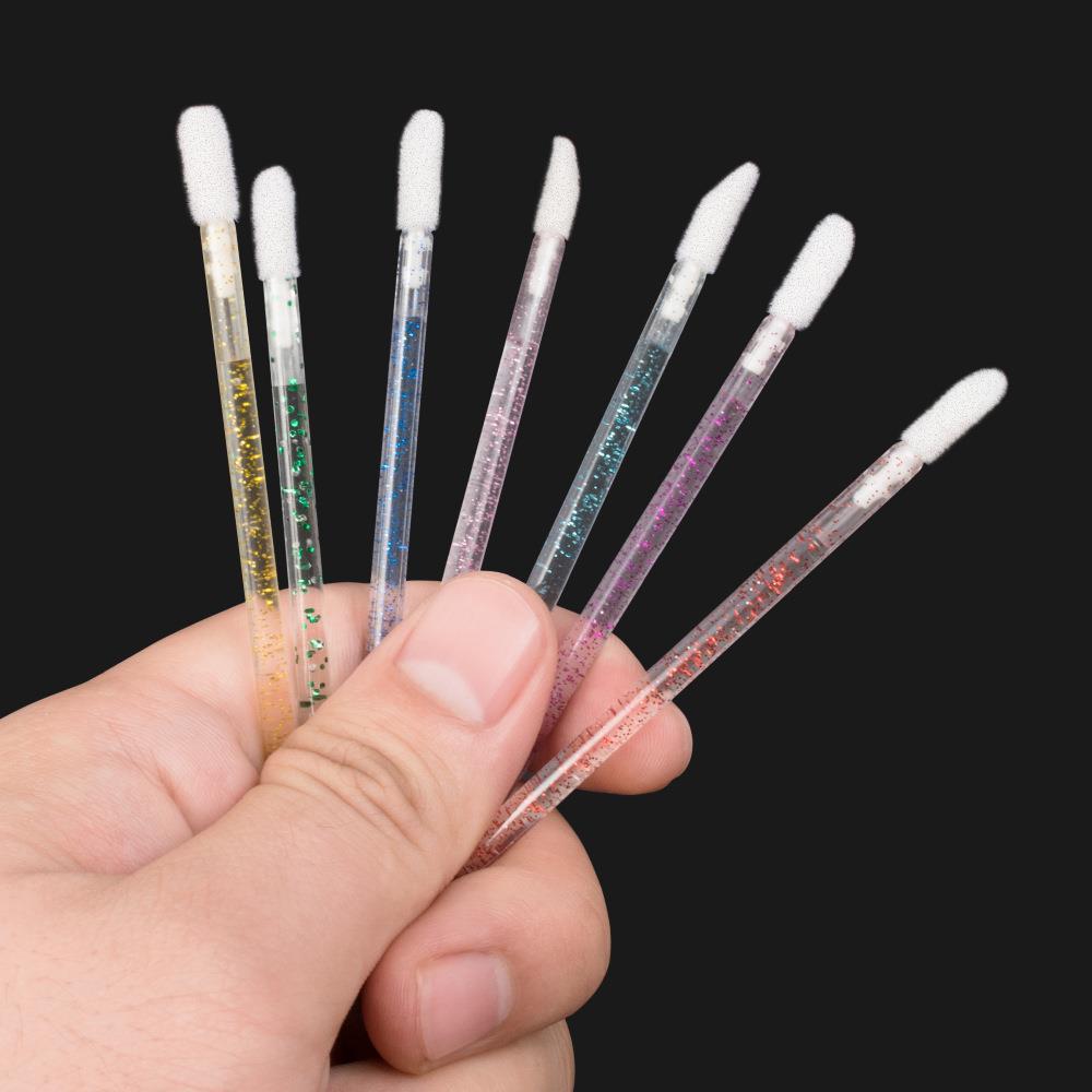 Disposable Crystal Rod Lip Brush - 7 Colors Portable Makeup Tool