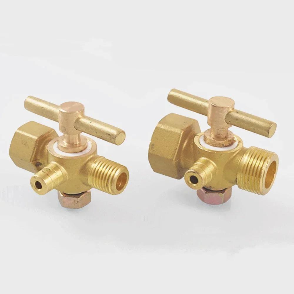 M14 M20 Metric Female To Mae X 10mm Hose Barb Brass Tee 3 Ways Petcock Tap Valve With Hanlde For Cooker Drainer
