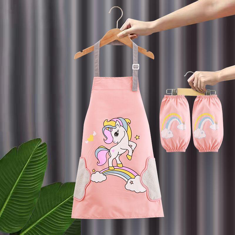 Tablier imperméable, vêtements de dessin pour enfants, élèves du primaire portant des couvertures de cuisine, vêtements de protection pour le dessin des hommes et des femmes de la maternelle