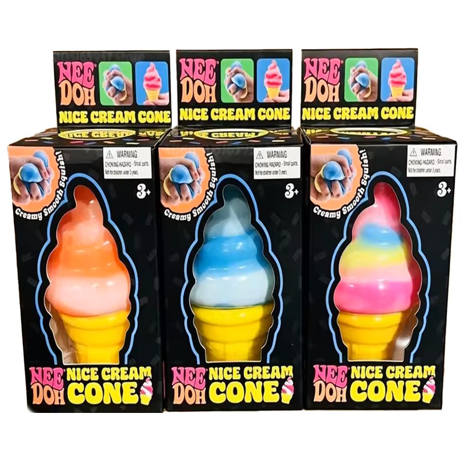 Ice Cream Shaped Decompression Needohh Nice Cream Cone Surprise Stress Relief Squeeze Party Gifts Ornaments Favor