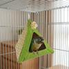 Dreieckiges Papageien Vogelhaus Atmungsaktives Netz Vogel Hängendes Zelt Vogel Hängematte Versteckhaus