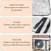 1-1pc Air Conditioner Cover Outdoor Energy Saving Rainproof Covers  Aluminum Foil AC Cover Waterproof Dust Sunshade Clean Tools