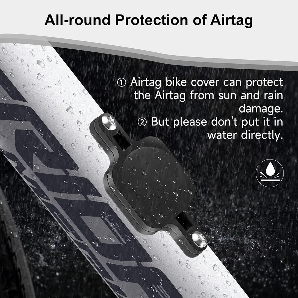 Bicycle Airtag Water Bottle Holder Cage Airtag Bike Hidden Protective Case GPS Locator Tracker for Bicycle Airtag Fixer